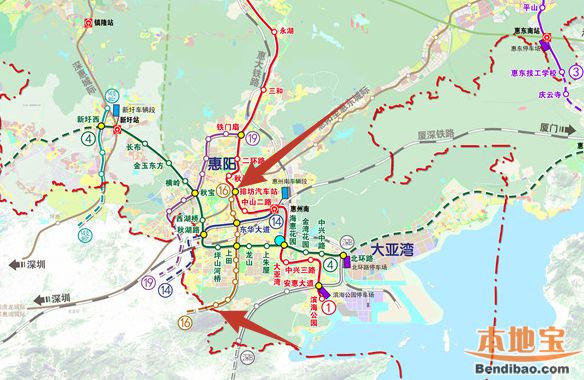 争取与16号线深圳段同步建设;      深圳地铁16号线已于2018年1图片