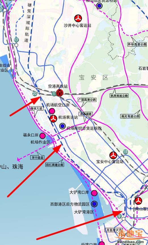 根据《深圳市综合交通"十三五"规划》,穗莞深城际轨道未来将建南延