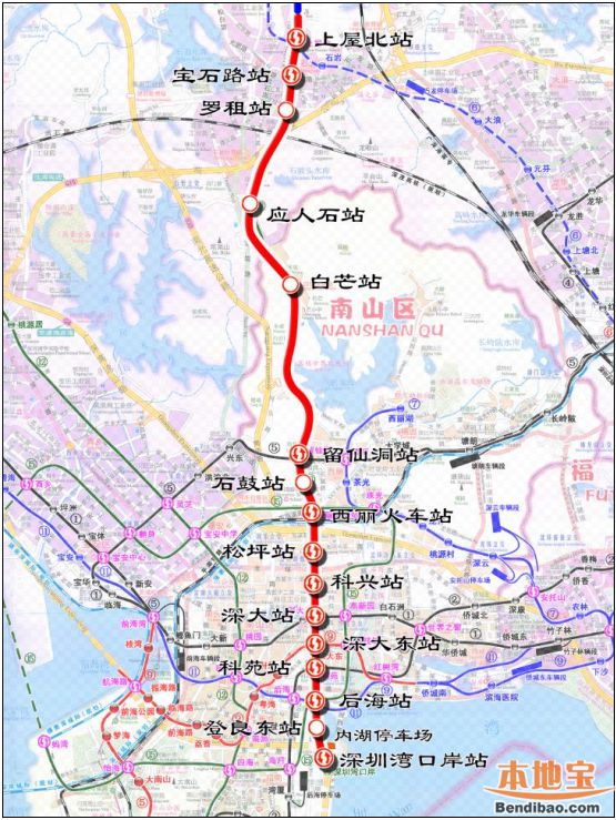 深圳地铁13号线二次环评公示最新站点线路图出炉