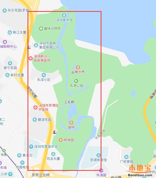 深圳东湖公园怎么去地址公交地铁自驾