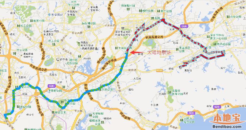 深圳94站公交812线将拆分为2段线路更名m546路