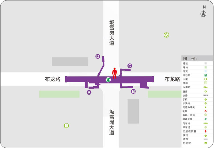 深圳地铁5号线坂田站(首末班时间表 出口 公交换乘)