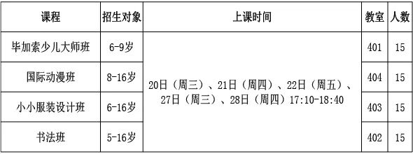 宝安青少年宫公益课堂报名时间、方式、课程安排