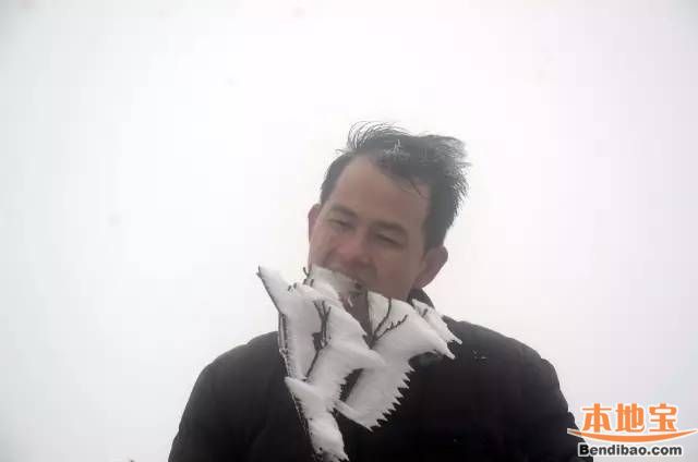 清远金子山迎2017第二场雪 本周末去赏冰雪景观啦