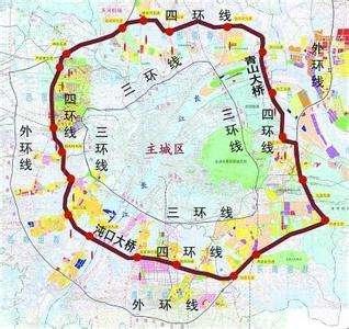 武汉内环线,二环线,三环线,四环线,五环线地图及划分