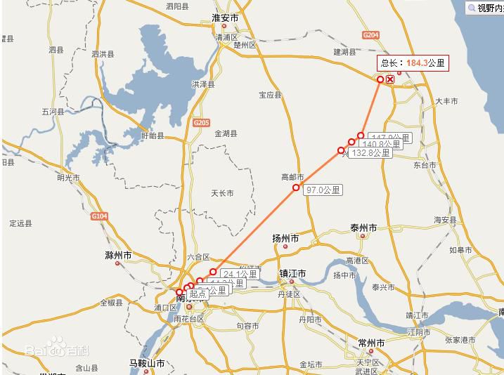 宁盐高速公路地图走向详情