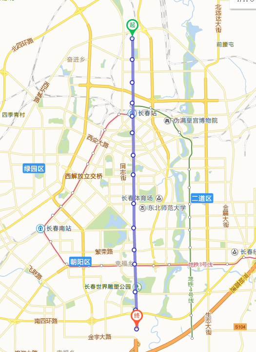 长春地铁一号线是长春市轨道交通线网中,一条贯通南北的轨道交通主干