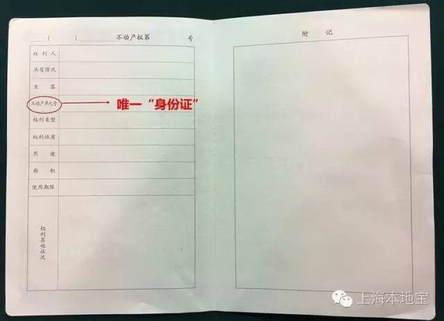 外页颜色是绿色的,注明当地房地产权证,出具的产证号,也是地方编号