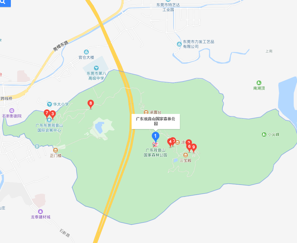 东莞观音山旅游风景区怎么去自驾公交