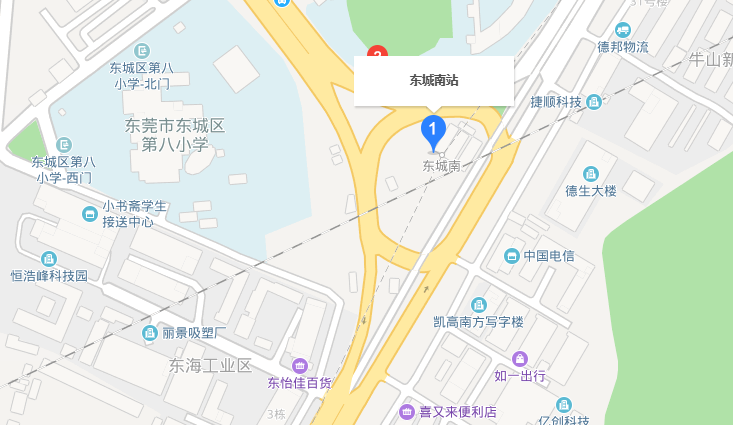 莞惠城轨东城南站在哪交通公交位置