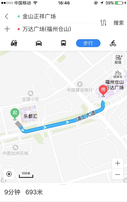 福州仓山万达广场地图图片
