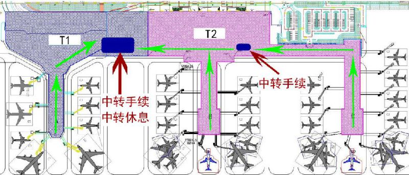 贵阳机场t1t2分布图图片