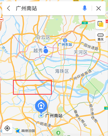 广州南站地理位置图片