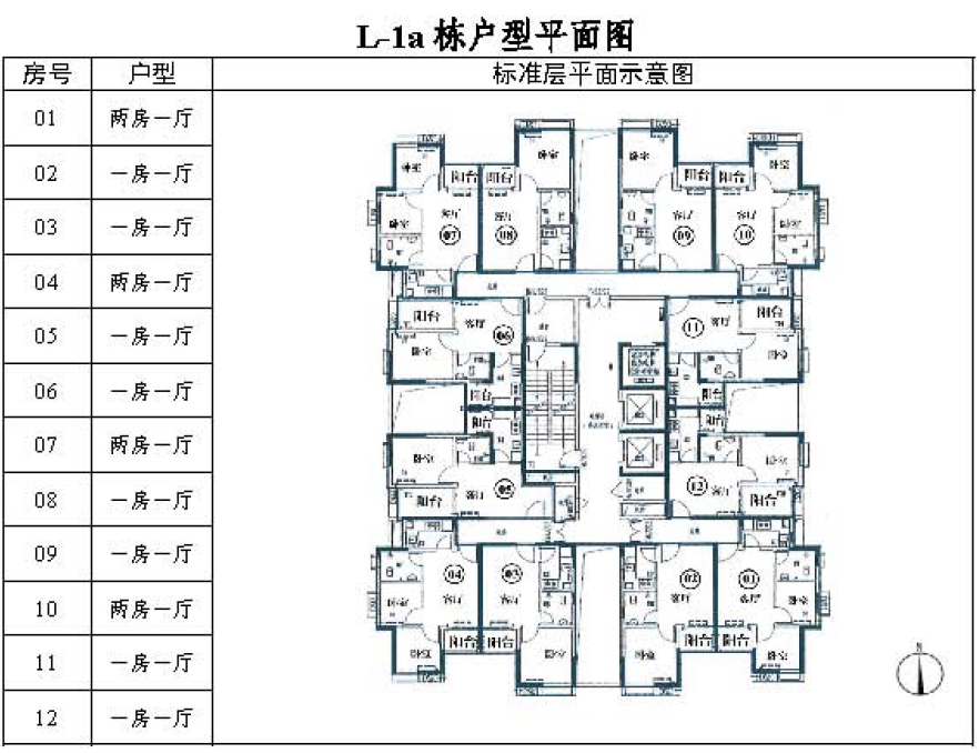 2019廣州珠江嘉苑戶籍家庭公租房戶型圖