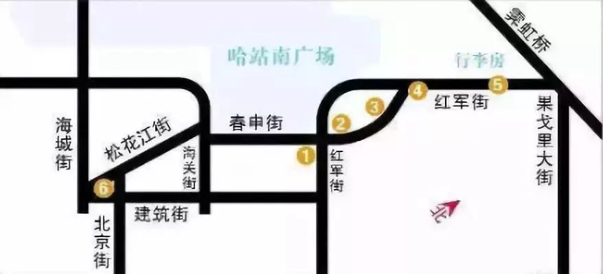 哈尔滨南站地图图片