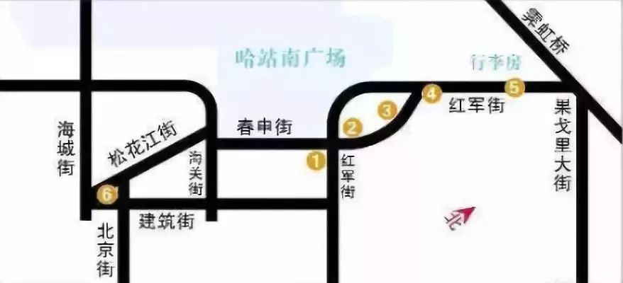 哈尔滨站南北站房出行指南地址途径公交