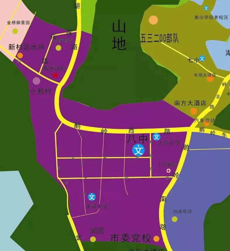 2018惠州市第八中学学区划片范围