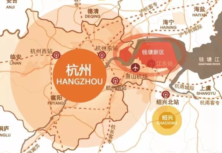 杭州钱塘新区地图范围图片