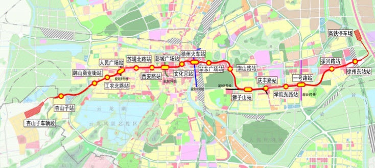 邯郸地铁一号线线路图图片