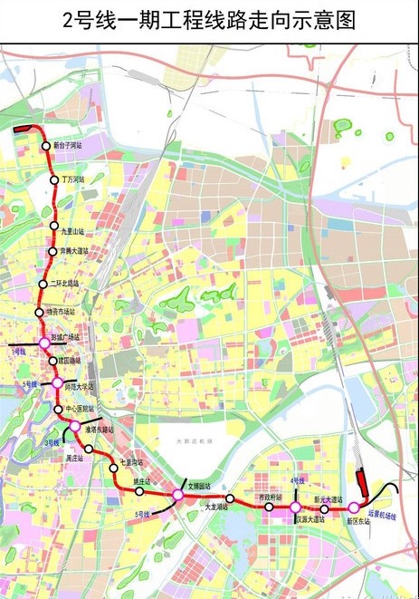 徐州地铁2号线线路图