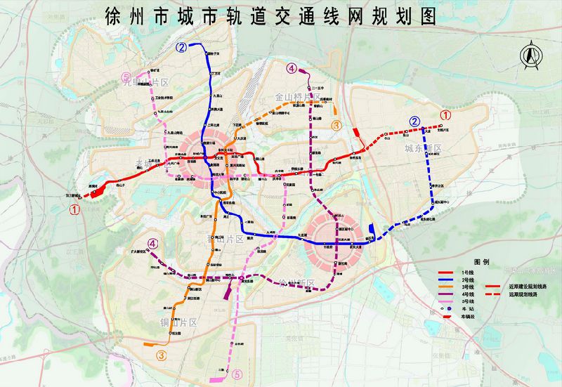 徐州地铁5号线规划图图片