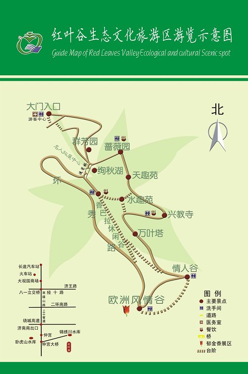 枫华谷地图图片