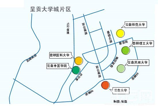 云南农业大学平面地图图片