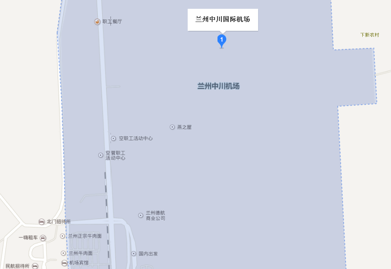 兰州中川机场地图 兰州中川机场地图 