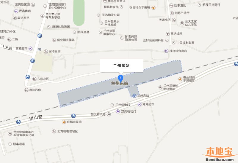 停车场地图示意图:地址:兰州市城关区焦家湾南路66号兰州东站停车场