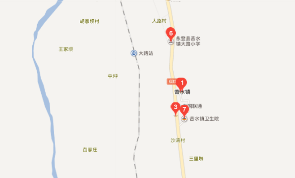 苦水镇地图图片