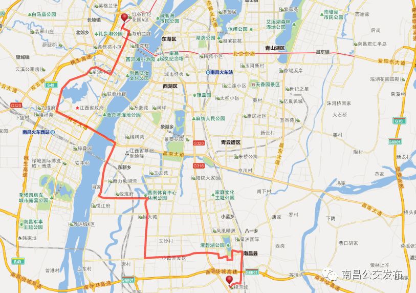 南昌170路公交车路线图图片