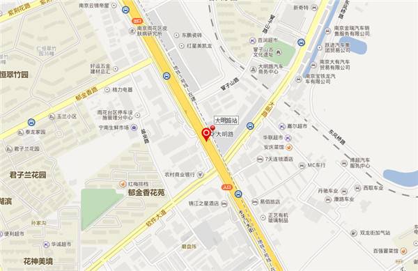 南京地铁3号线大明路站位置