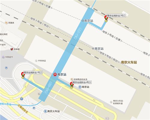 南京站地铁出口位置一览