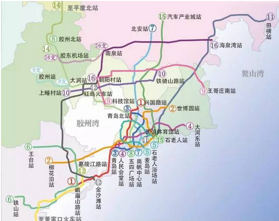 青岛地铁5号线路线图图片
