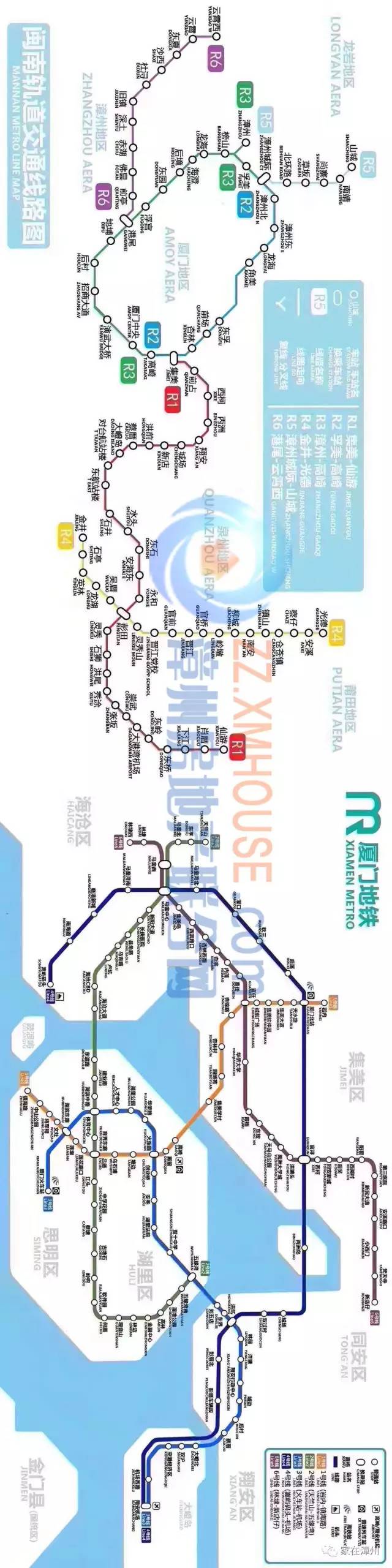 厦漳泉城际轨道规划线路图