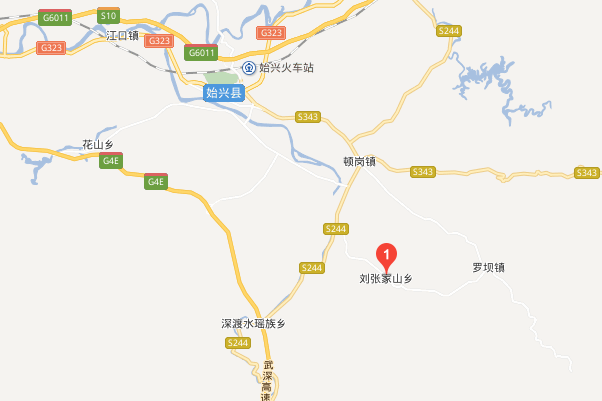 始兴县乡镇地图图片