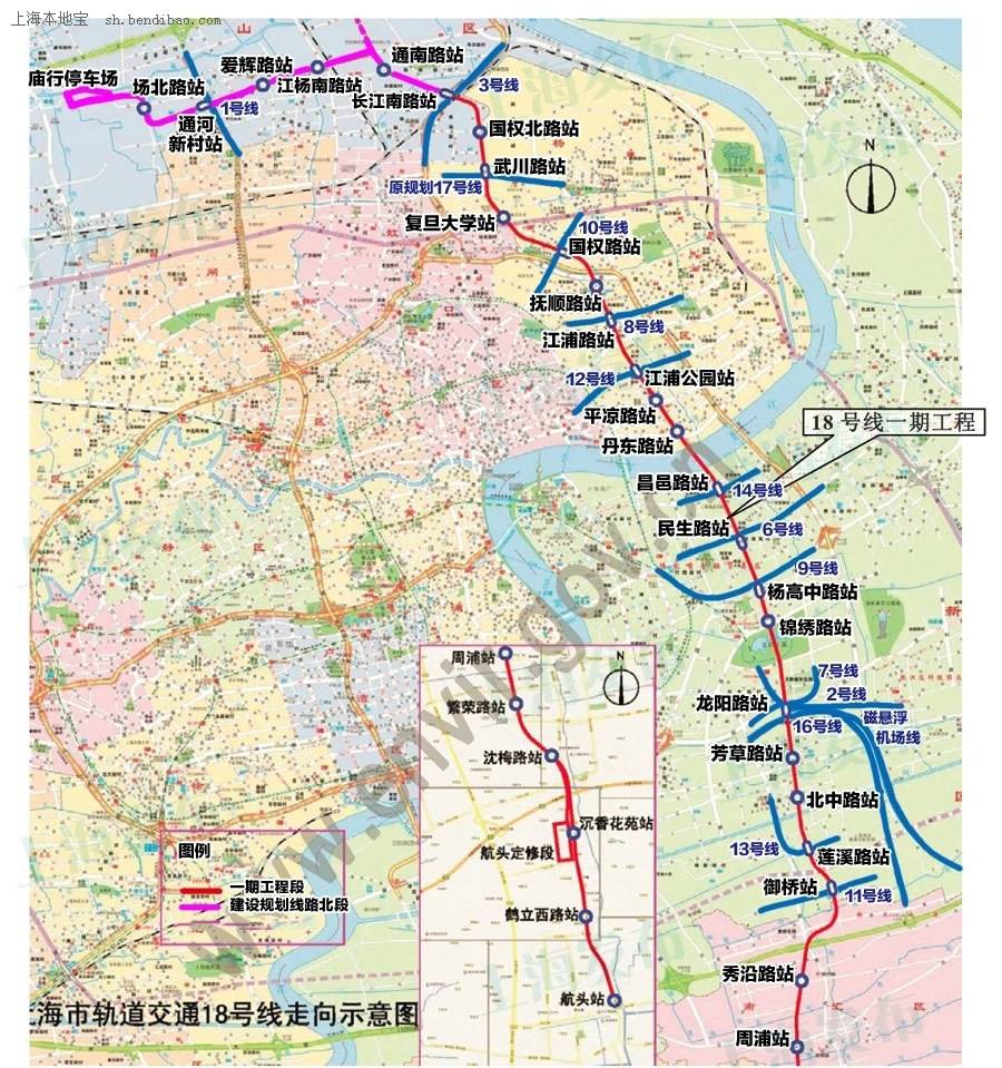 上海轨交18号线线路图图片