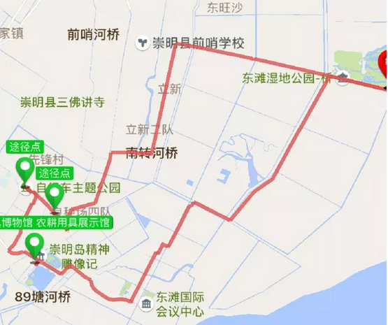 上海崇明春季踏青騎行線路推薦