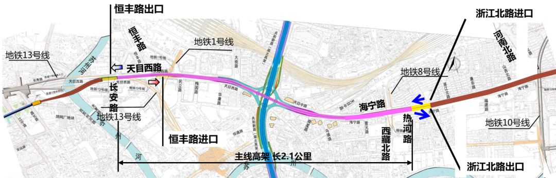 南北高架天目路立交(轉盤)升級 繞行攻略發佈- 上海本地寶