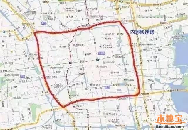 苏州货车禁行区域地图图片