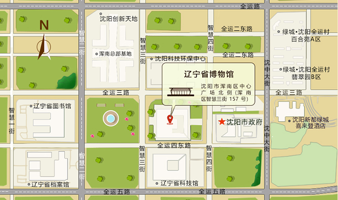 辽宁省博物馆地图图片