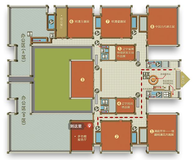 辽宁省博物馆地图图片