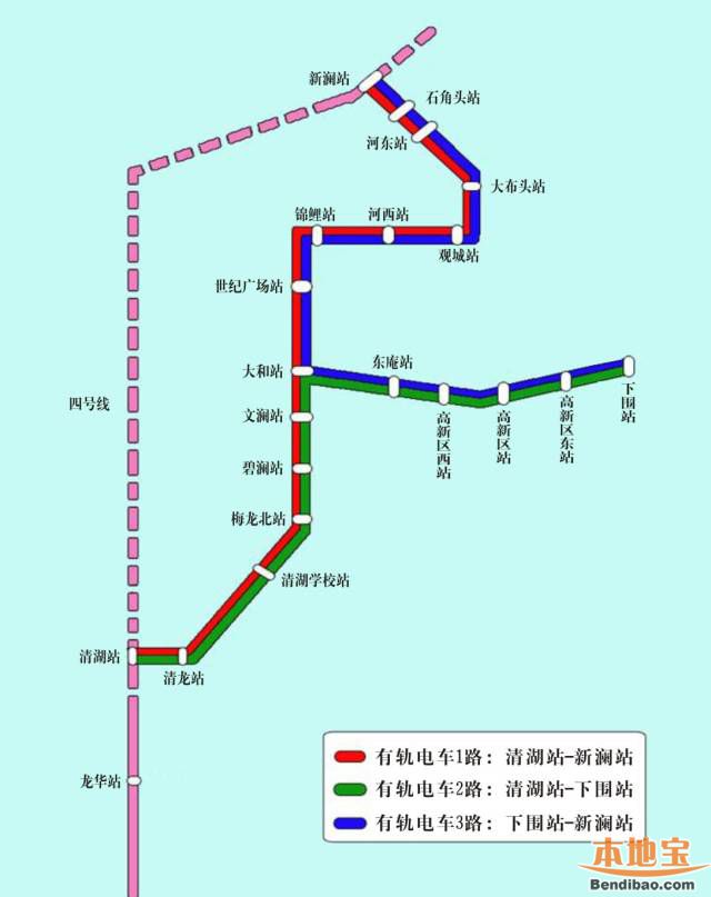 龙华有轨电车示范线运营线路一览站点运行图时间