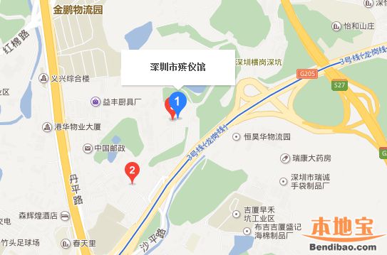 深圳市殡仪馆在哪位置公交地铁自驾停车