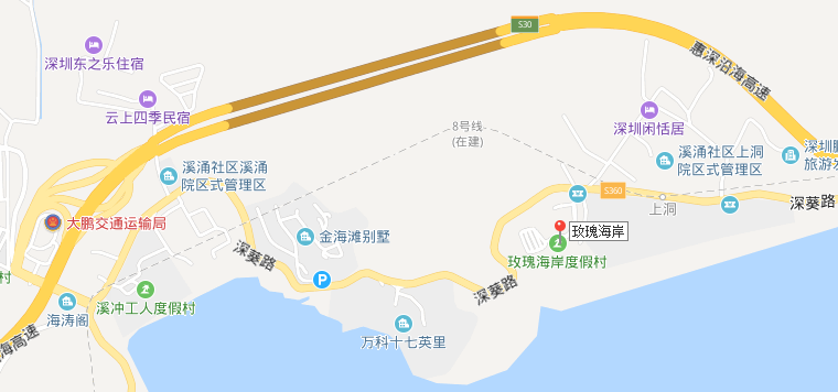 玫瑰海岸在深圳哪裡怎麼坐地鐵