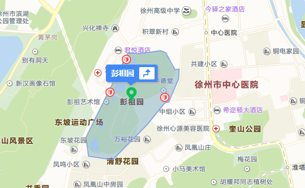 徐州彭祖园地图图片