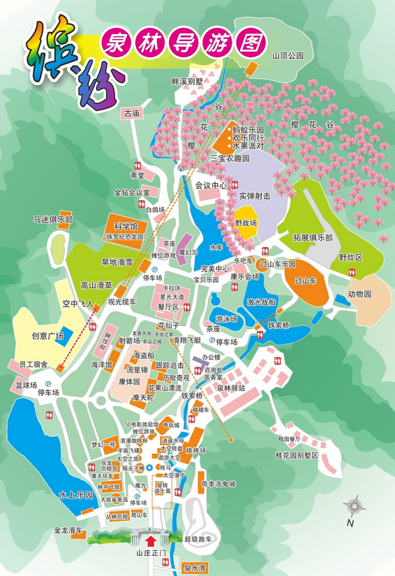 泉林山庄地图图片